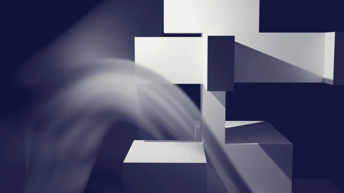 Un fractal renderizado en 3D.