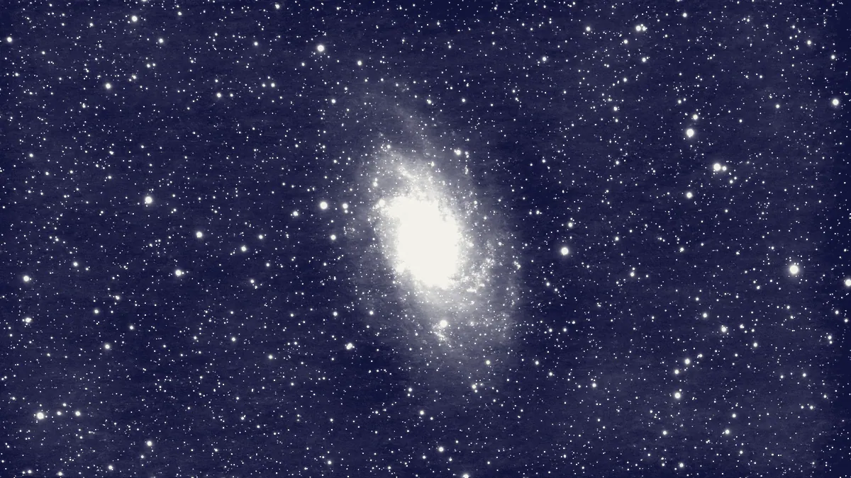 Una galaxia en espiral.